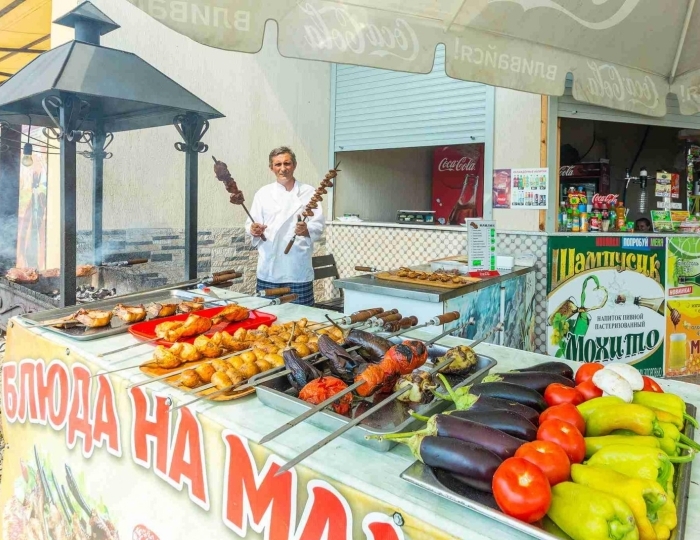 Кафе с мангалом на пляже - Санаторий «Малая бухта»